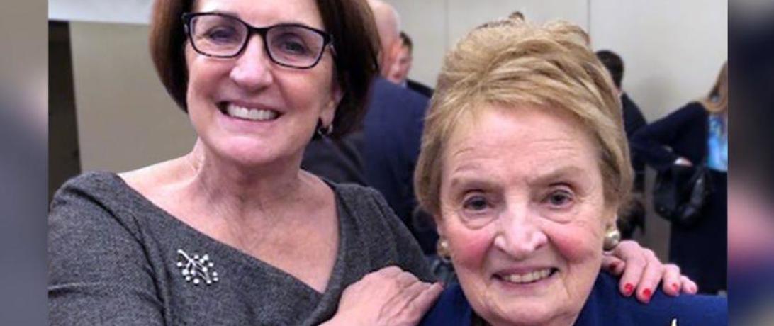 Laura Rockwood with Madeleine Albright