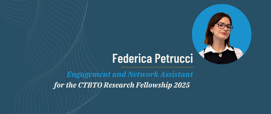 Federica for the CTBTO Research Fellowship 2025