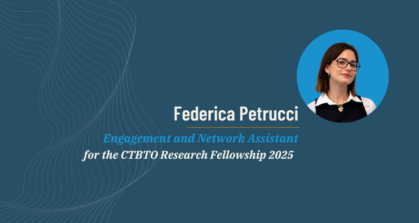 Federica for the CTBTO Research Fellowship 2025